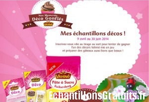 3.000 échantillons décos pour gâteaux Vahiné à gagner