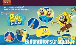 Jeu concours Flunch: gadgets Bob l’éponge à gagner