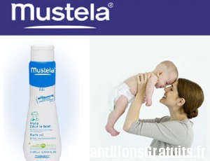 Mustela: testez l’huile pour le bain de bébé