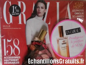 Miniature de Prodigieux le parfum Nuxe en cadeau avec Grazia