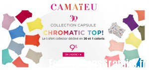 30 ans Camaïeu: bons plans et t-shirt offert sans minimum d’achat