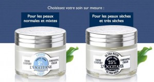 L’Occitane: une semaine d’échantillons offerts de crème visage au karité