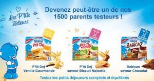 1.500 parents testeurs pour les P’tit Dej Nestlé Bébé