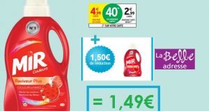 Optimisation Intermarché : lessive Mir Couleurs à 1,49€