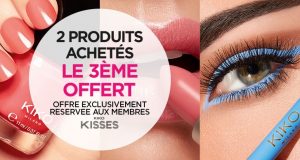 Kiko : pour 2 produits achetés, le 3ème offert