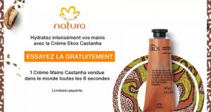 Natura : crème mains offerte et bon d’achat de 15€ ou 50€