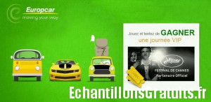 Gagnez une journée au Festival de Cannes avec Europcar