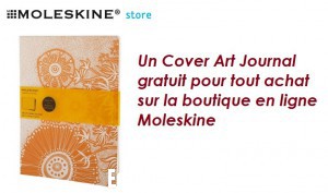 Cover Art Journal gratuit pour tout achat sur Moleskine