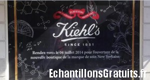Échantillons gratuits Kiehl’s à Paris
