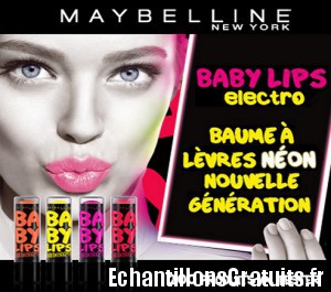 Baby lips Electro de Maybelline à tester