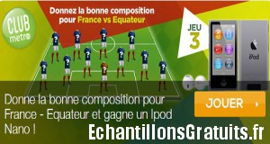 France vs Equateur: devinez la composition et gagnez un iPod Nano
