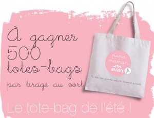 500 tote bags Evian à gagner