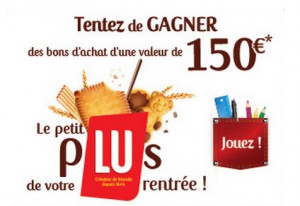 Bons d’achat de 150€ à gagner avec LU