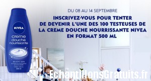 Crème douche nourrissante Nivea à tester