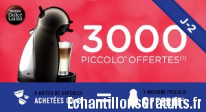 Nescafé: 3000 machines Piccolo offertes avec l’achat de 8 boîtes Dolce gusto