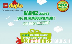 Jeux Lego Duplo: jusqu’à 50€ remboursés