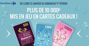 15 jours Bébé chez Carrefour: 123 cartes cadeaux à gagner