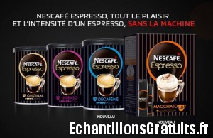 Échantillons gratuits Nescafé Espresso