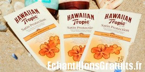 Échantillons gratuits des solaires Hawaiian Tropic avec l’app