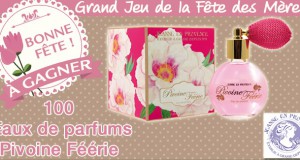 100 eaux de parfum Pivoine Féérie Jeanne en Provence à gagner