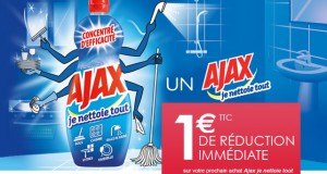 1€ de réduction sur Ajax Je Nettoie Tout + optimisation Intermarché