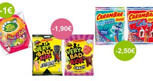Bons plans sur les bonbons Lutti, Carambar et Very Bad Kids