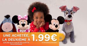 Disney Store : 1 peluche moyenne achetée = la deuxième à 1,99€
