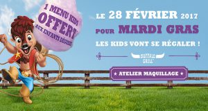 Buffalo Grill : menu kids offert aux enfants déguisés + atelier de maquillage offert