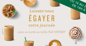 Starbucks : une boisson Latte tall offerte avec les PopupParty