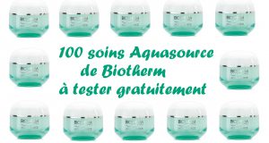 Testez gratuitement les soins Aquasource gel de Biotherm