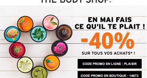 The Body Shop : -40% sur les produits de beauté, parfums et maquillage