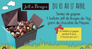 40 ballotins d’1 kg de chocolat Jeff de Bruges à gagner