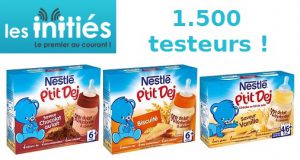 Testez les laitaiges bébé Nestlé P’tit Dej gratuitement
