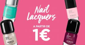 Bon plan maquillage Kiko : le vernis à ongles à partir de 1€