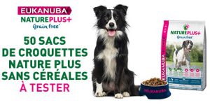 Testez gratuitement les croquettes pour chien Eukanuba sans céréales