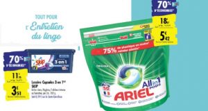 Optimisation Carrefour : lessive Ariel pods moins chère