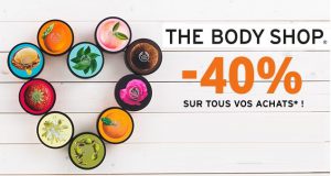 Codes promo The Body Shop : jusqu’à 40% de réduction