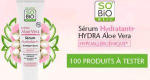 Testez gratuitement le sérum hydratant So’Bio Hydra Aloe Vera