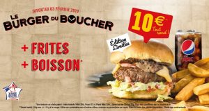 La Boucherie restaurant : menu burger + frites + boisson à 10€