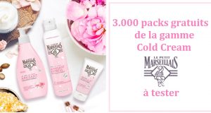 Testez la gamme de soins Cold Cream Le Petit Marseillais : 3.000 packs gratuits