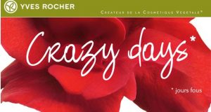 Yves Rocher Crazy Days = jusqu’à 50% + 10% supplémentaire