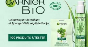100 duos nettoyants Garnier Bio à tester gratuitement
