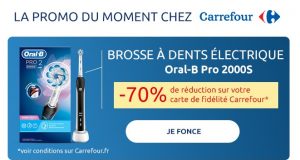 Bon plan Oral-B chez Carrefour : 70% de remise sur les brosses à dents électriques