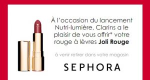 Sephora : une miniature du rouge à lèvres Joli Rouge Clarins offerte