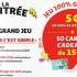 Auchan Jeu de la Rentrée : bons de réduction de 5€ + cartes cadeaux de 150€ à gagner