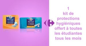 Carrefour : kit de protections hygiéniques gratuits chaque mois