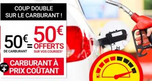 Géant Casino : 50€ de carburant = 50€ offert sur les courses